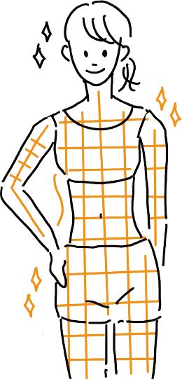 全身の血流が良くなり不調も改善するイメージ