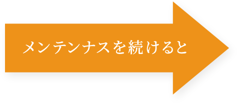 メンテナンスを続けると