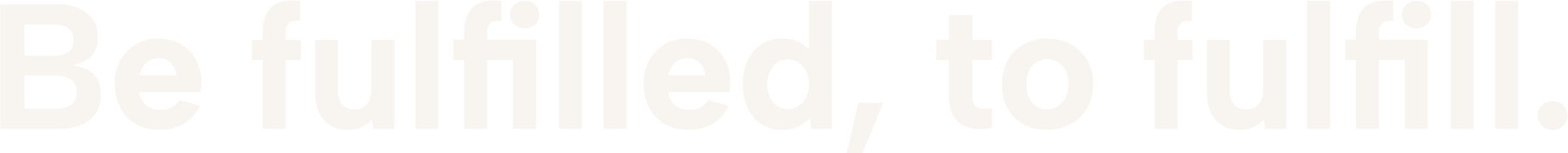 Be fulfilled, to fulfill.