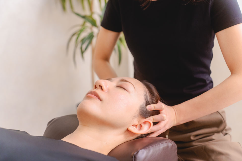 ヘッドスパの様子